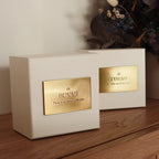 Hand Stamped Memorial Box in White